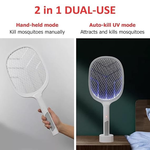 Mosquito Bat with UV Light Lamp Reachargable
