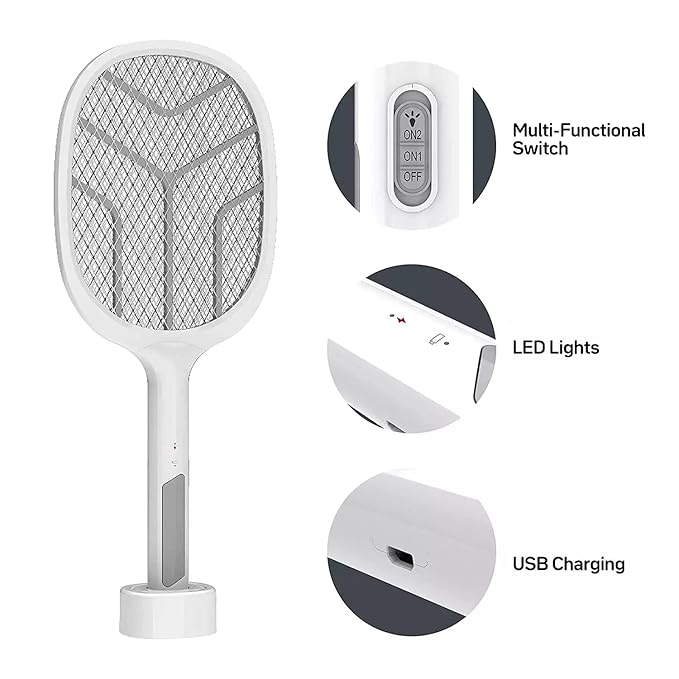 Mosquito Bat with UV Light Lamp Reachargable