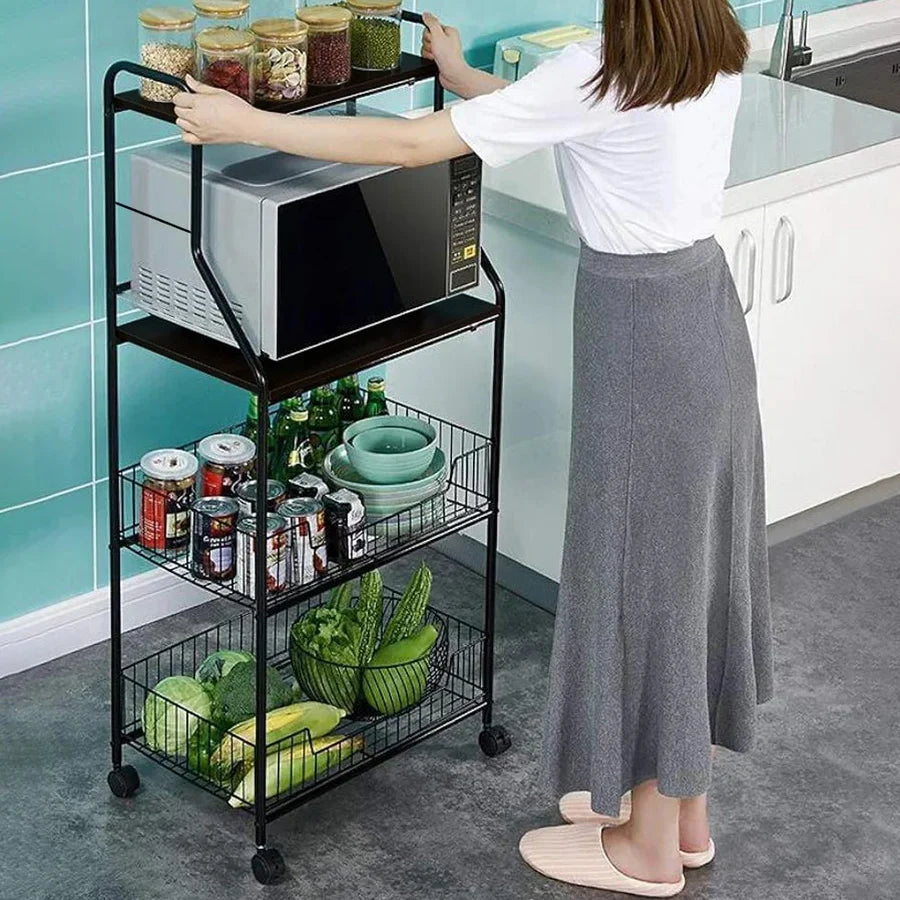 Home Kitchen Organization Shelf Storage Rack Multi-tier