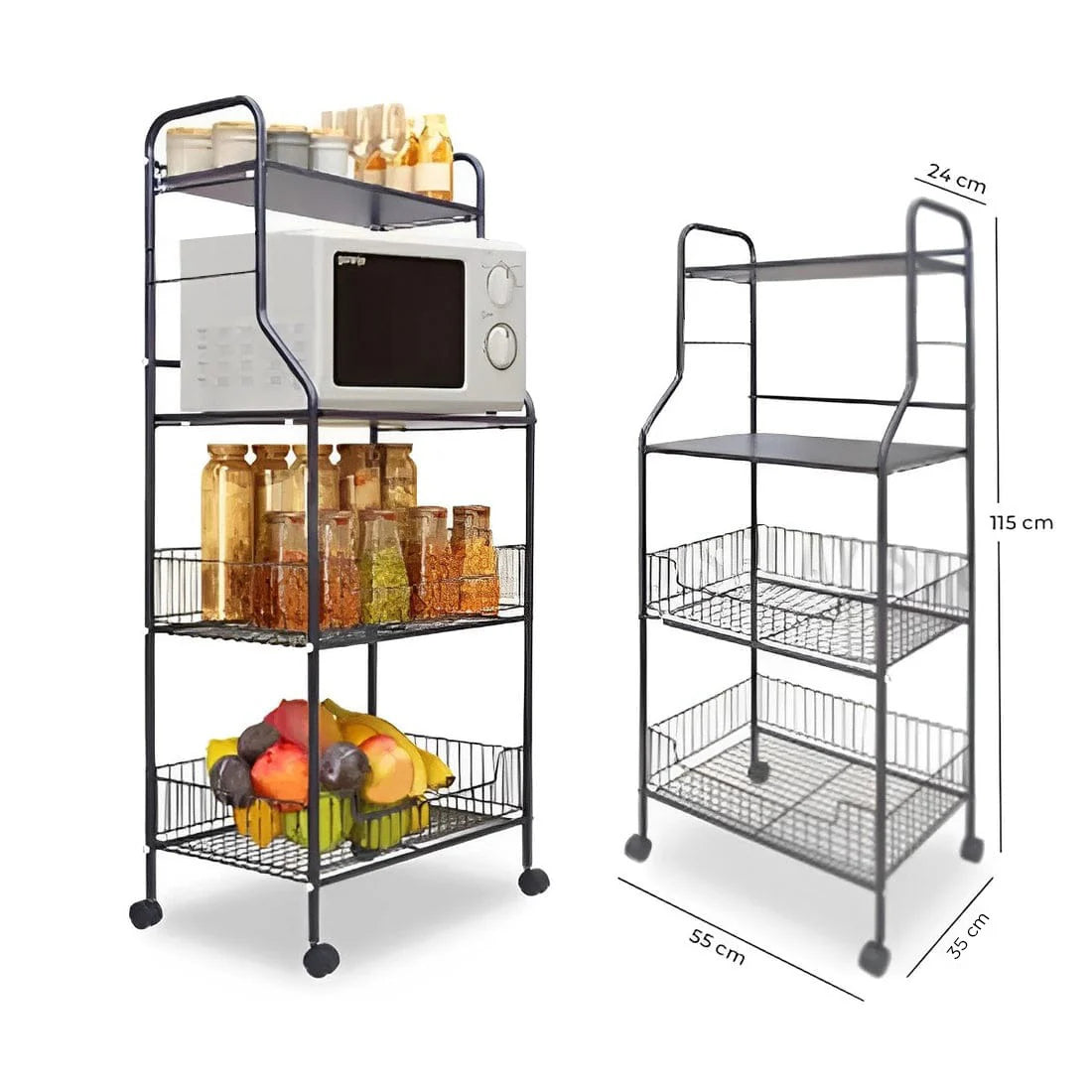 Home Kitchen Organization Shelf Storage Rack Multi-tier