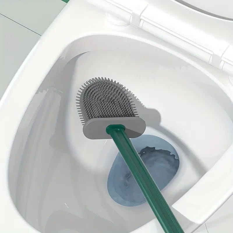 Toilet Brush and Holder Set, 3 in 1 Wall Mounted Toilet Cleaning Set