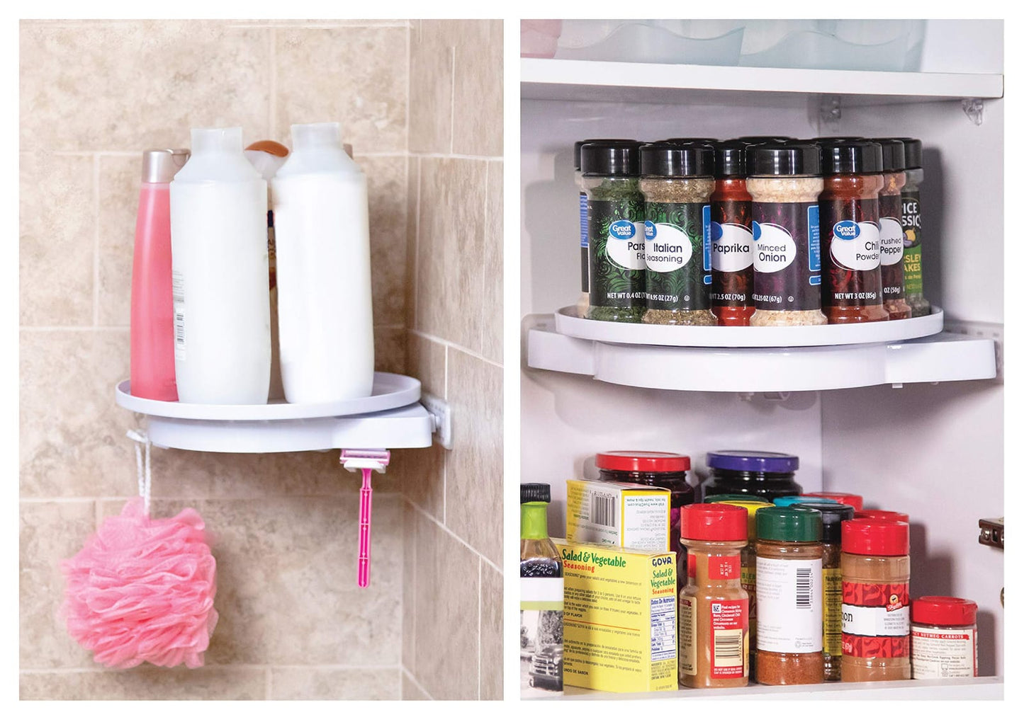 Multi Function Storage Rack Rotating Shelf Storage