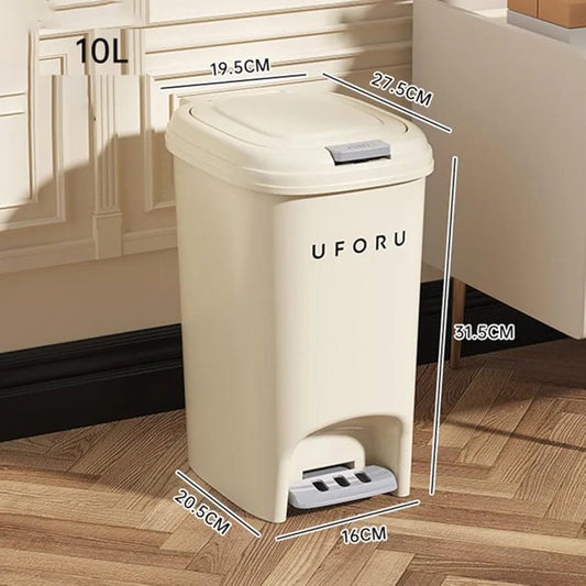 Dustbin With Pedal,Household, Kitchen Garbage Basket With Lid.