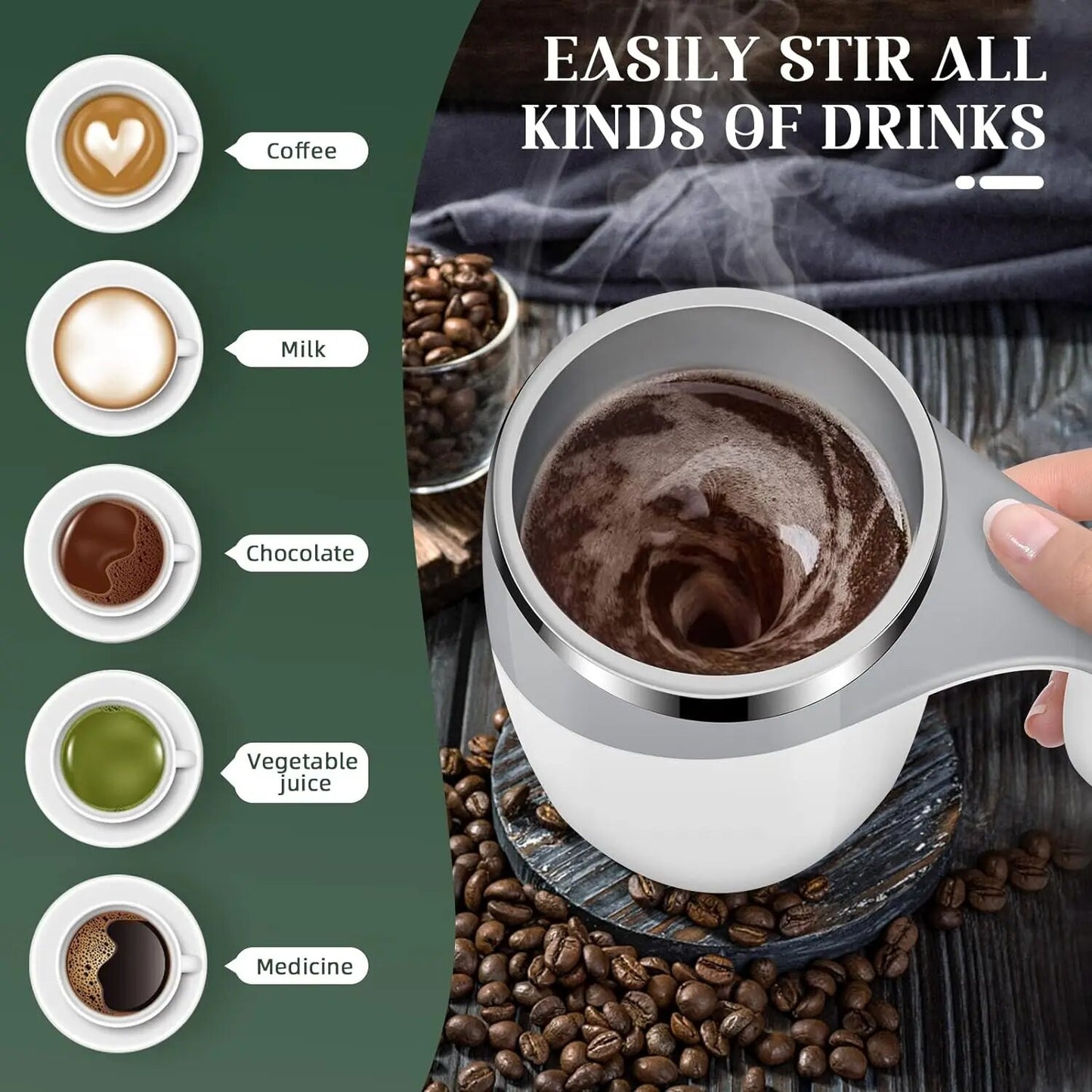 Automatic Coffee Stirring Mug
