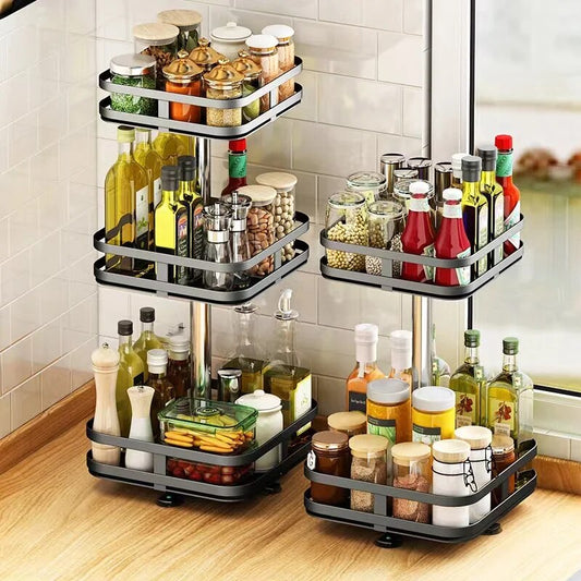 360 Rotatable Tray Spice sliding Drawer
