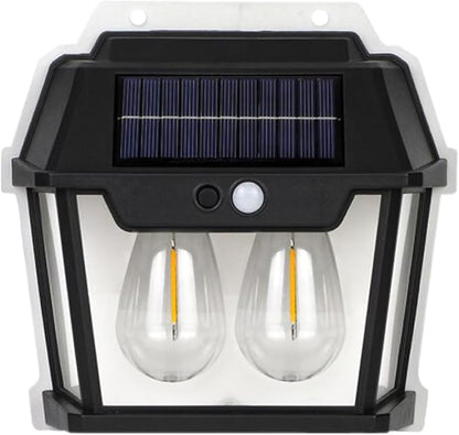 Solar Double Wall Light with Motion Sensor