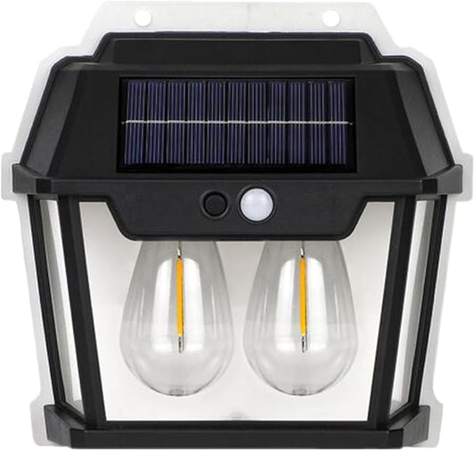 Solar Double Wall Light with Motion Sensor