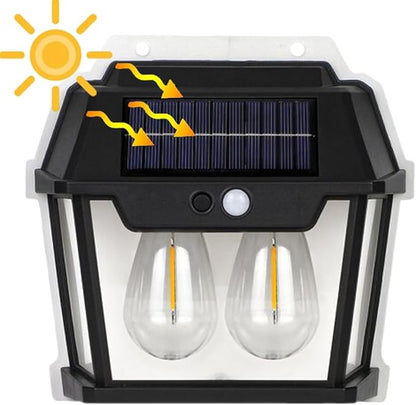 Solar Double Wall Light with Motion Sensor