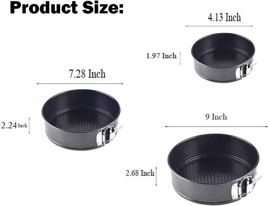 Round Cheesecake Pan 3 pcs Cake Pan Set