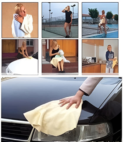 Clean Cham Absorbant Car, Home Cleaning Magic Cloth