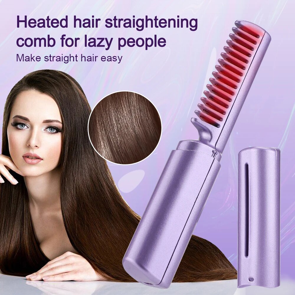 Wireless Hair Straightening Comb