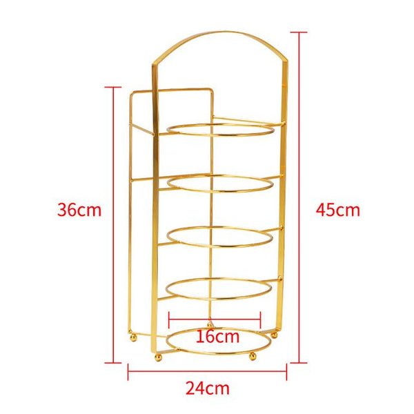 Multi Layer Wall Mount Kitchen Side Dish Storage Rack