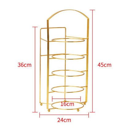 Multi Layer Wall Mount Kitchen Side Dish Storage Rack