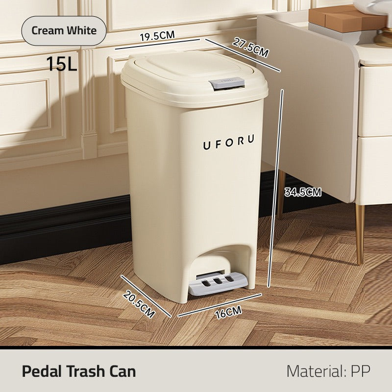 Dustbin With Pedal,Household, Kitchen Garbage Basket With Lid.