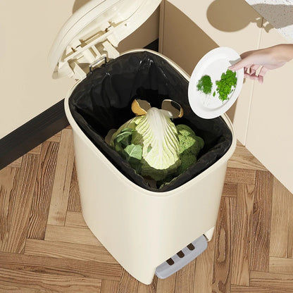 Dustbin With Pedal,Household, Kitchen Garbage Basket With Lid.