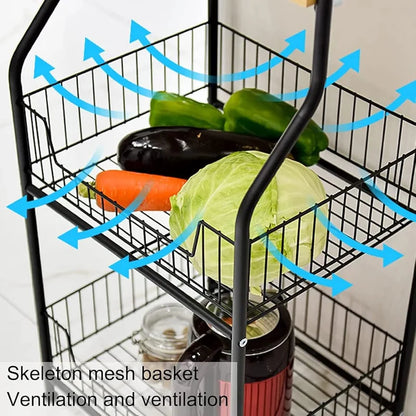Home Kitchen Organization Shelf Storage Rack Multi-tier