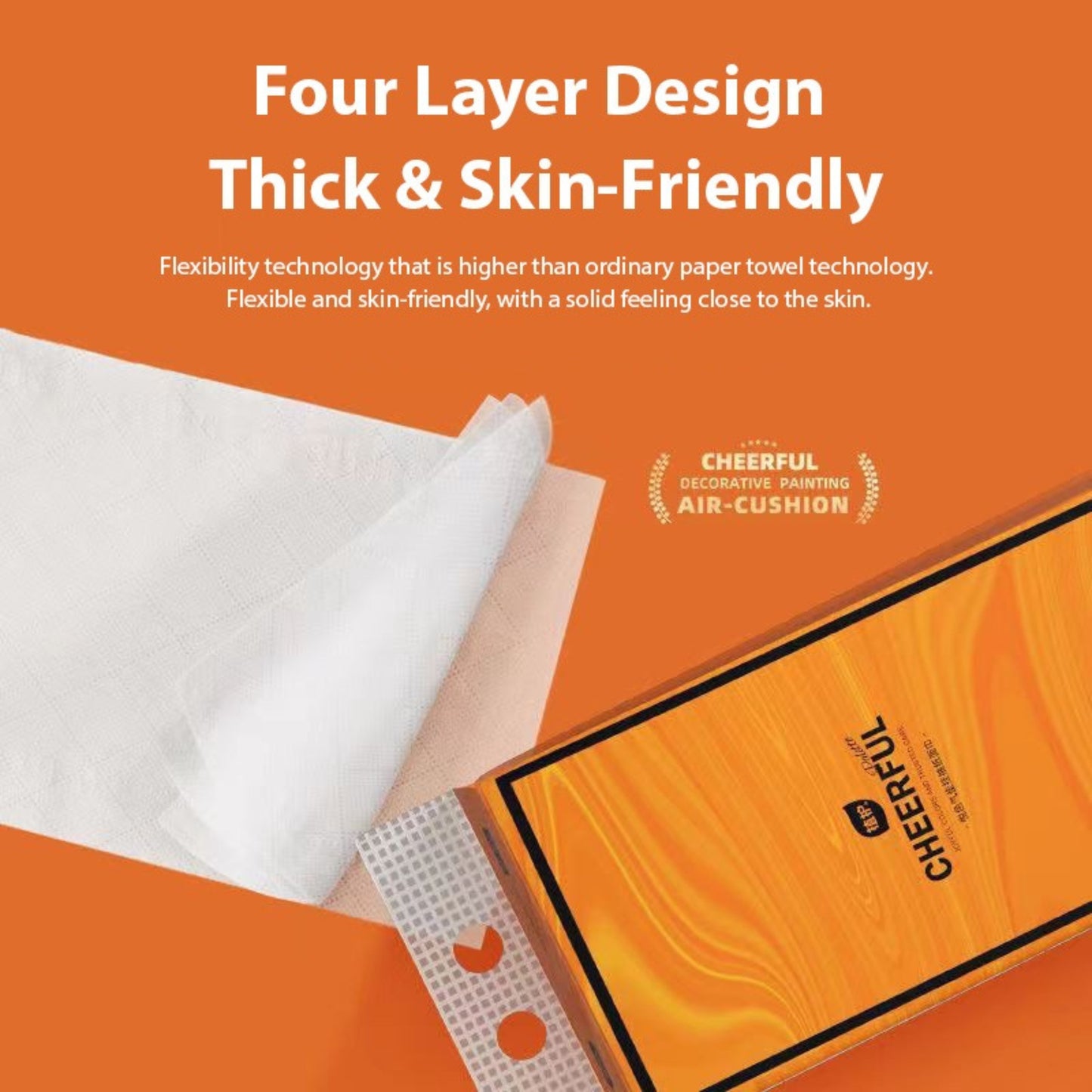 Tissue Paper - Four Layer Design Tissue Pack, 4 Pcs Pack