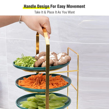 Multi Layer Wall Mount Kitchen Side Dish Storage Rack