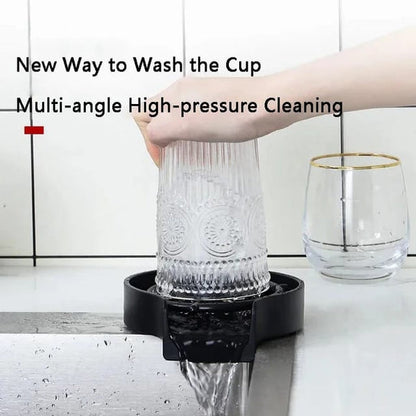 Automatic Cup Washer, Sink Attachment Bottle Cup Washer, Kitchen Cleaning Gadget.