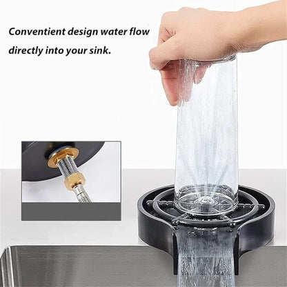 Automatic Cup Washer, Sink Attachment Bottle Cup Washer, Kitchen Cleaning Gadget.