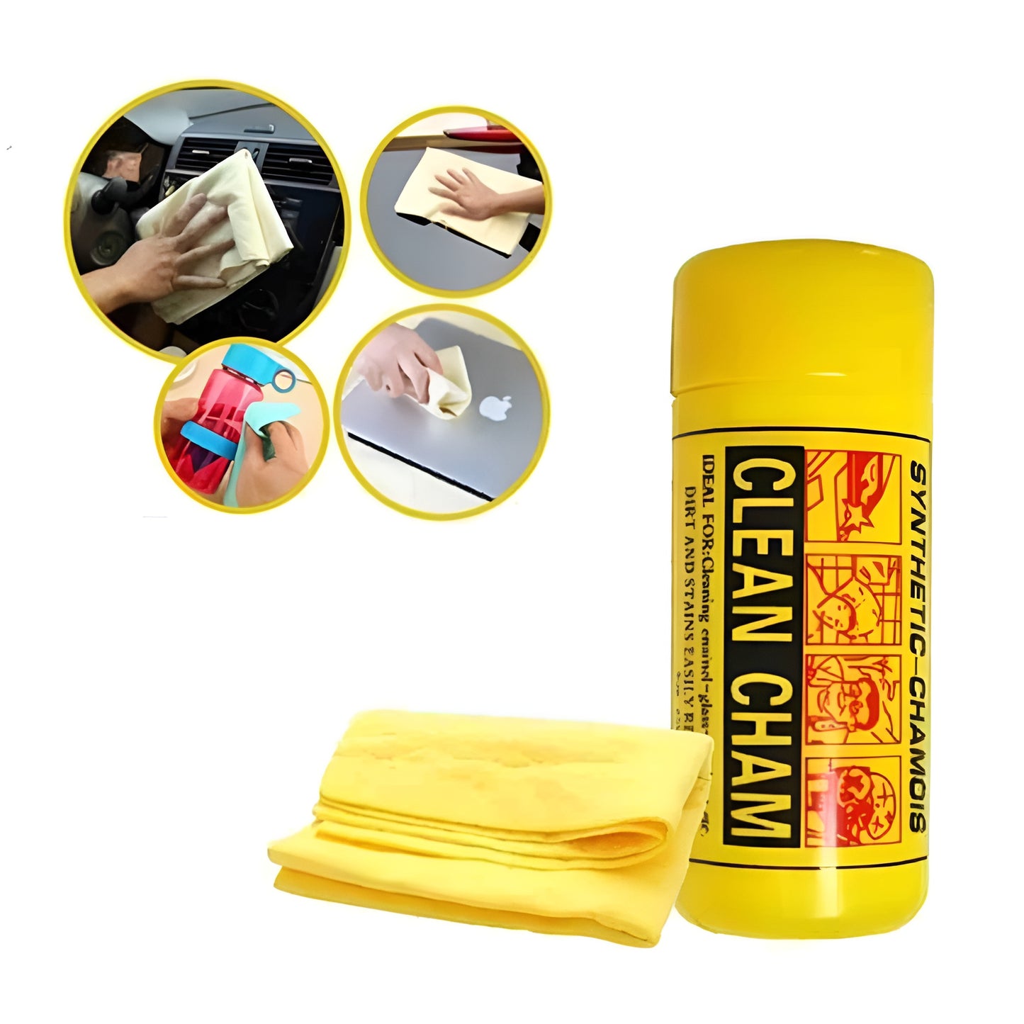 Clean Cham Absorbant Car, Home Cleaning Magic Cloth