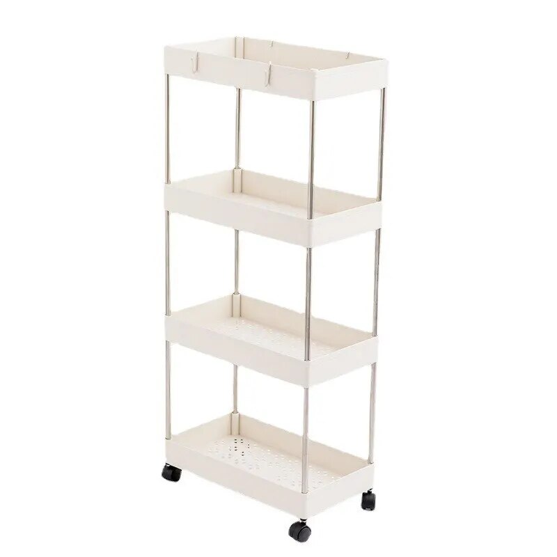 4 Tier Plastic Trolly Stand